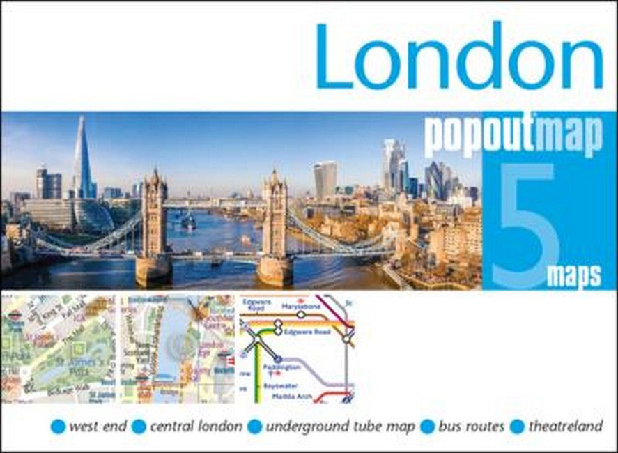 London PopOut Map - pocket size pop up map of London