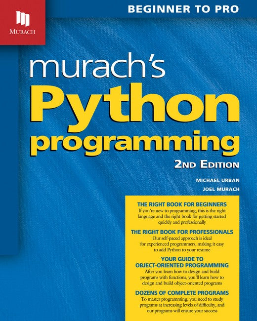 Murach's Python Programming (2nd Edition) 2/e