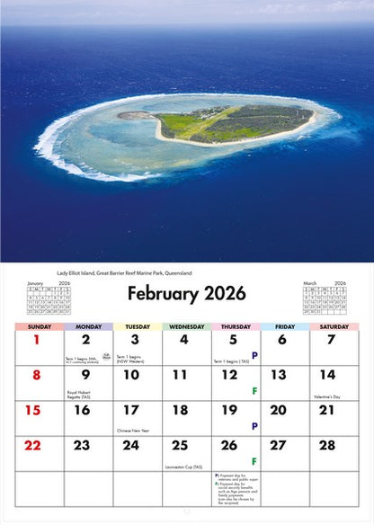 2026 National Parks of Australia Wall Calendar