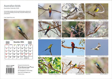 2026 Australian Birds Wall Calendar