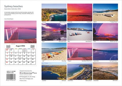 2026 Sydney Beaches Wall Calendar