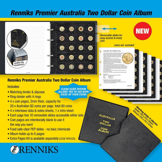 Renniks Premier Australia Two Dollar Coin Album