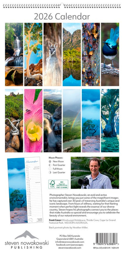 2026 Wild Places of Australia Slimline Calendar