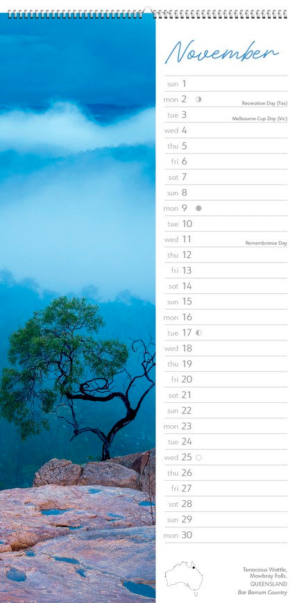 2026 Wild Places of Australia Slimline Calendar