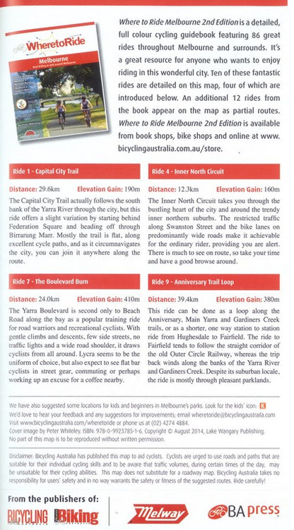 Melbourne Map (Where to Ride)