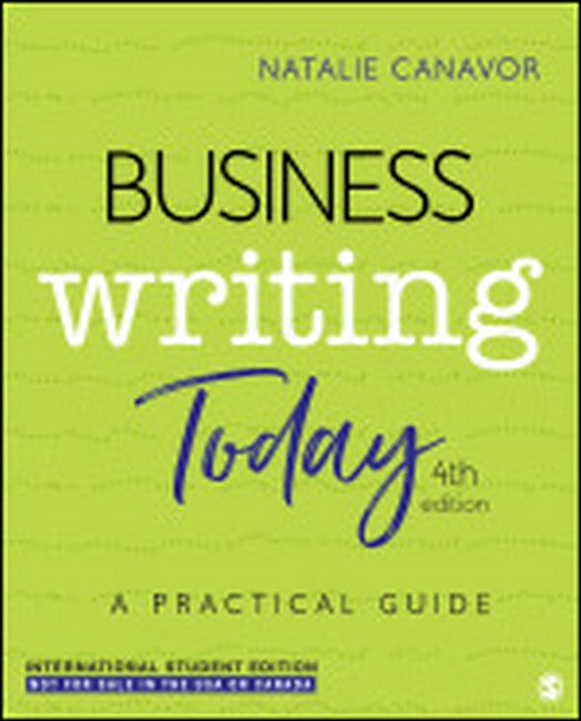Business Writing Today - International Student Edition 4/e