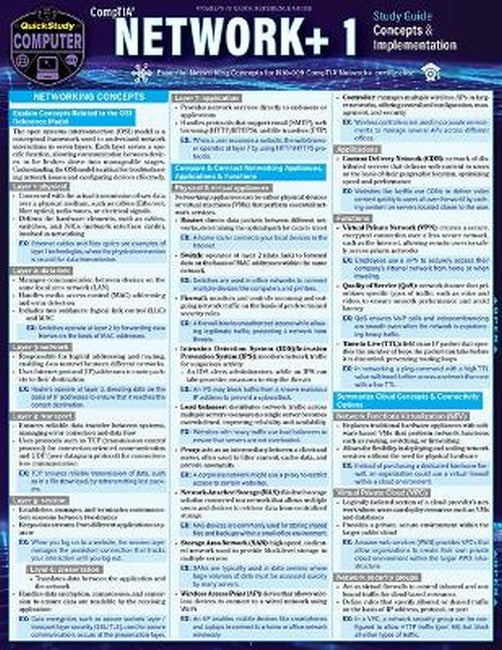 CompTIA® Network+ 1 Concepts & Implementation Study Guide