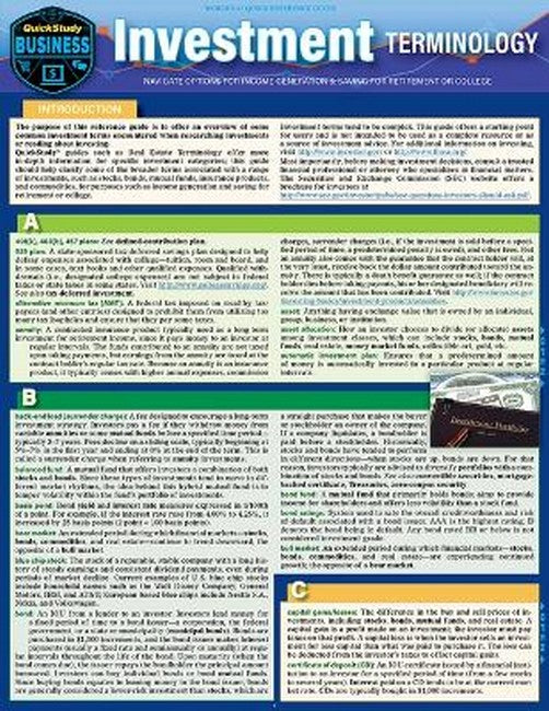 Investment Terminology
