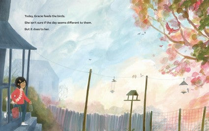 Gracie Feeds the Birds