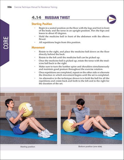 Exercise Technique Manual for Resistance Training 4/e