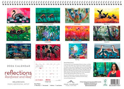 2026 Reflections - Rainforest and Reef Wall Calendar