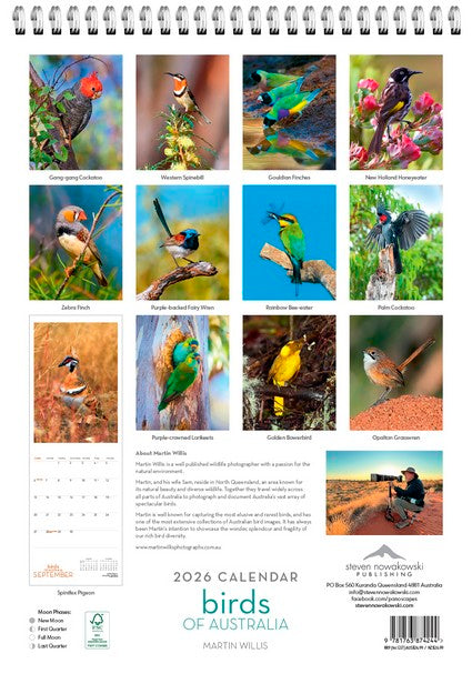 2026 Birds of Australia Wall Calendar
