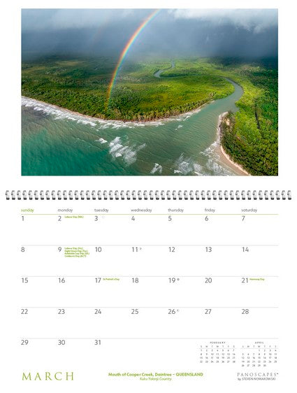 2026 Australia from Above - Panoscapes Wall Calendar