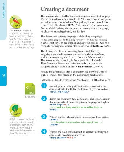 HTML5 in easy steps 2/e