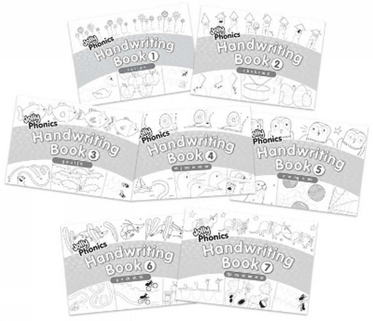 Jolly Phonics Handwriting Books Complete Set (1-7)