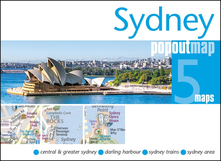 Sydney PopOut Map - pocket-size, pop up map of Sydney city centre