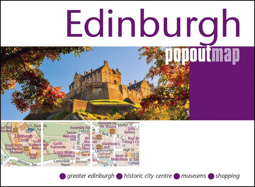 Edinburgh PopOut Map - pocket size, pop up map of Edinburgh city centre