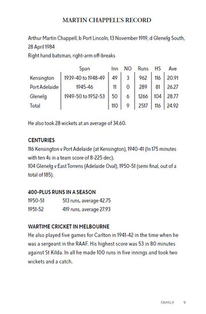 The Chappell Chronicles