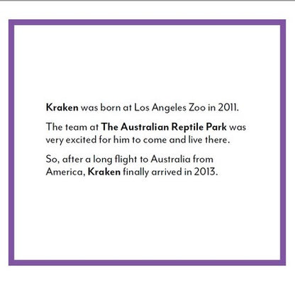 Kraken the Komodo Dragon