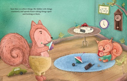 Sam Squirrel has ADHD