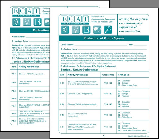 ECAT Assessment Forms Pack (15 forms)