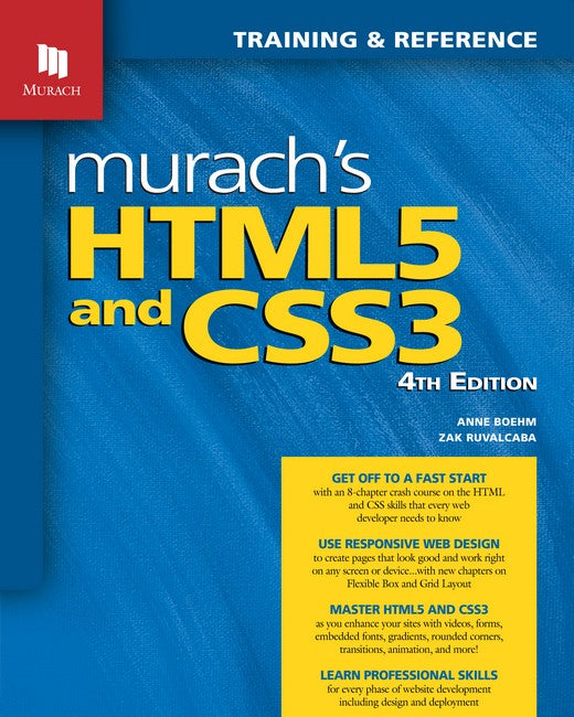 Murach's HTML5 and CSS3, 4th Edition 4/e