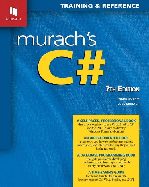 Murach's C# (7th Edition) 7/e