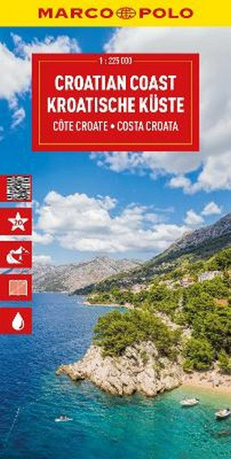 Croatia Coast Marco Polo Map