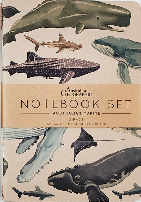 Australian Geographic Notebook Set Marine 2-pack