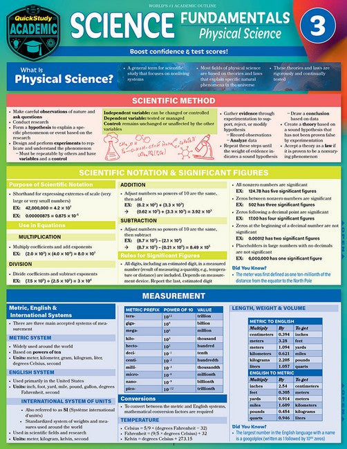 Science Fundamentals 3: Physical Science